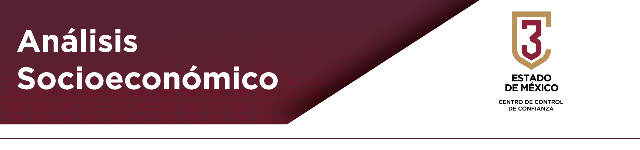 Banner informativo sobre evaluación socioeconómica en el Centro de Control de Confianza