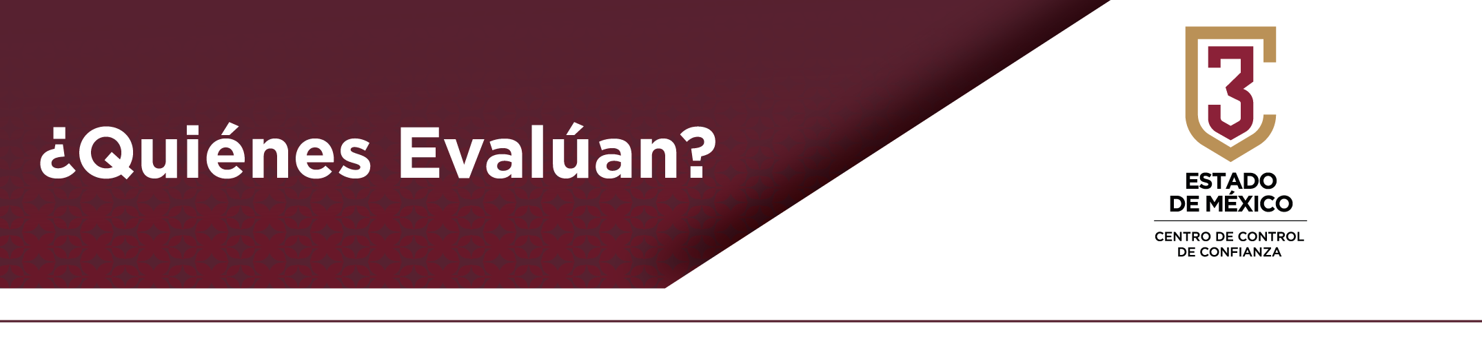 Banner informativo sobre los evaluadores del Centro de Control de Confianza